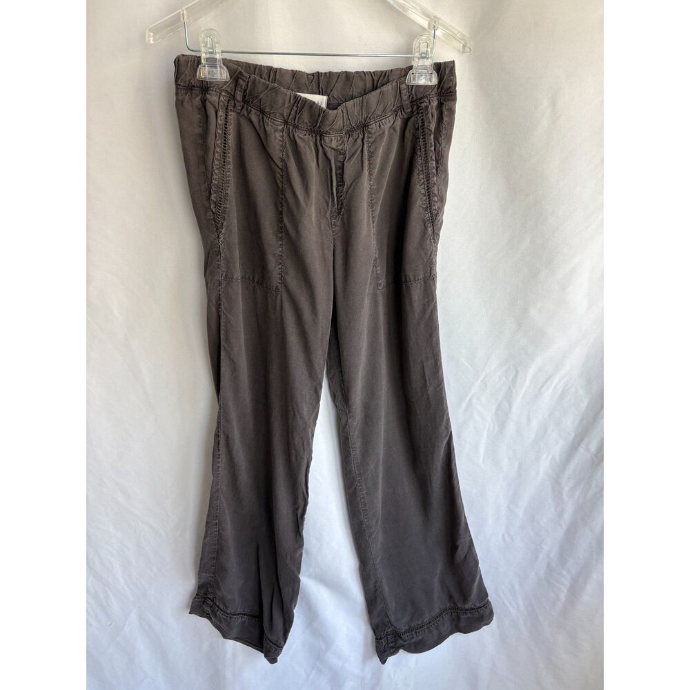 Bella Dahl Jogger Pants Size XS Brown Grey High Rise Pull On Elastic Waist Cargo